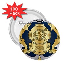 Iranian Navy Special Diver Third Class Badge 2 25  Buttons (100 Pack)  by abbeyz71