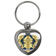 Iranian Navy Special Diver Third Class Badge Key Chains (heart)  by abbeyz71