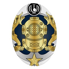 Iranian Navy Special Diver Third Class Badge Oval Ornament (two Sides) by abbeyz71