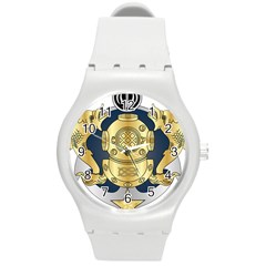 Iranian Navy Special Diver Third Class Badge Round Plastic Sport Watch (m) by abbeyz71