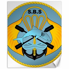 Iranian Navy Special Boat Service Badge Canvas 11  X 14  by abbeyz71