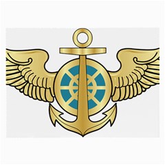 Iranian Navy Aviation Pilot Badge Large Glasses Cloth (2-side) by abbeyz71