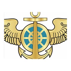 Iranian Navy Aviation Pilot Badge Double Sided Flano Blanket (mini)  by abbeyz71