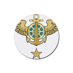 Iranian Navy Aviation Pilot Badge Third Class Rubber Coaster (round)  by abbeyz71