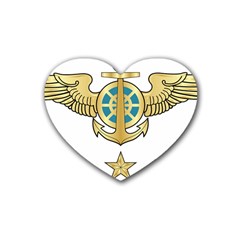 Iranian Navy Aviation Pilot Badge Third Class Rubber Coaster (heart)  by abbeyz71