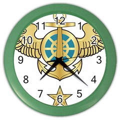 Iranian Navy Aviation Pilot Badge Third Class Color Wall Clock by abbeyz71