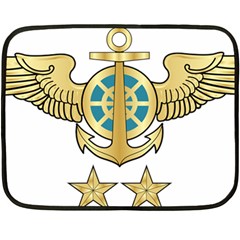 Iranian Navy Aviation Pilot Badge 2nd Class Double Sided Fleece Blanket (mini)  by abbeyz71