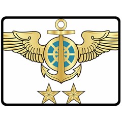 Iranian Navy Aviation Pilot Badge 2nd Class Fleece Blanket (large)  by abbeyz71