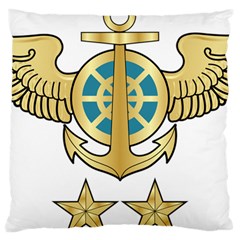 Iranian Navy Aviation Pilot Badge 2nd Class Large Cushion Case (two Sides) by abbeyz71