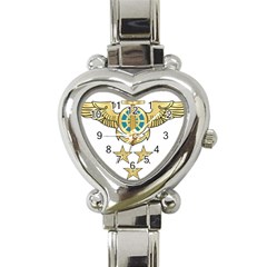 Iranian Navy Aviation Pilot Badge 1st Class Heart Italian Charm Watch by abbeyz71