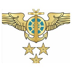 Iranian Navy Aviation Pilot Badge 1st Class Double Sided Flano Blanket (medium)  by abbeyz71