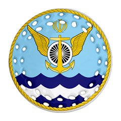 Iranian Navy Aviation Pilot Badge 1st Class Round Filigree Ornament (two Sides) by abbeyz71