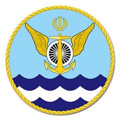 Official Insignia Of Iranian Navy Aviation Magnet 5  (round) by abbeyz71