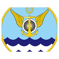 Official Insignia Of Iranian Navy Aviation Double Sided Flano Blanket (medium)  by abbeyz71