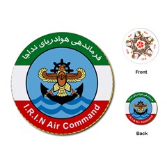 Official Insignia Of Iranian Navy Air Command Playing Cards (round) by abbeyz71