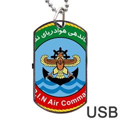 Official Insignia Of Iranian Navy Air Command Dog Tag Usb Flash (one Side) by abbeyz71