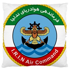 Official Insignia Of Iranian Navy Air Command Large Flano Cushion Case (one Side) by abbeyz71