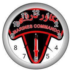 Marines Commando Of The Iranian Navy Badge Wall Clock (silver) by abbeyz71