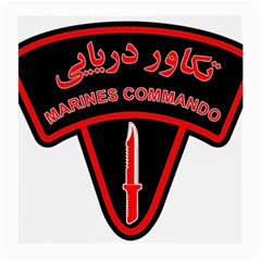 Marines Commando Of The Iranian Navy Badge Medium Glasses Cloth by abbeyz71