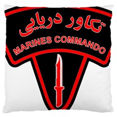 Marines Commando Of The Iranian Navy Badge Large Cushion Case (two Sides) by abbeyz71