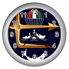Iranian Navy Marine Corps Badge Wall Clock (silver) by abbeyz71