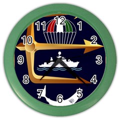 Iranian Navy Marine Corps Badge Color Wall Clock by abbeyz71