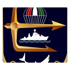 Iranian Navy Marine Corps Badge Double Sided Flano Blanket (small)  by abbeyz71