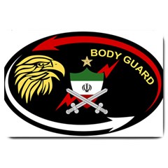 Iranian Army Bodyguard Badge Large Doormat  by abbeyz71