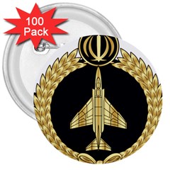 Iranian Air Force F-4 Fighter Pilot Wing 3  Buttons (100 Pack)  by abbeyz71