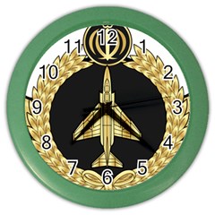 Iranian Air Force F-4 Fighter Pilot Wing Color Wall Clock by abbeyz71