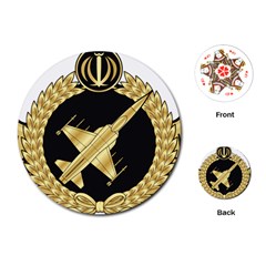 Iranian Air Force F-5 Fighter Pilot Wing Playing Cards (round) by abbeyz71