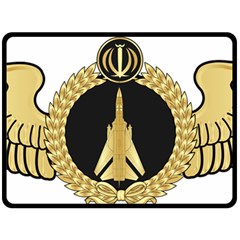 Iranian Air Force Sukhoi Su-24 Fighter Pilot Wing Double Sided Fleece Blanket (large)  by abbeyz71