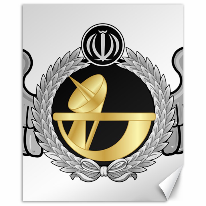 Iran Air Defense Telecom Command Badge Canvas 16  x 20 