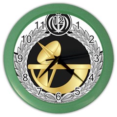 Iran Air Defense Telecom Command Badge Color Wall Clock by abbeyz71