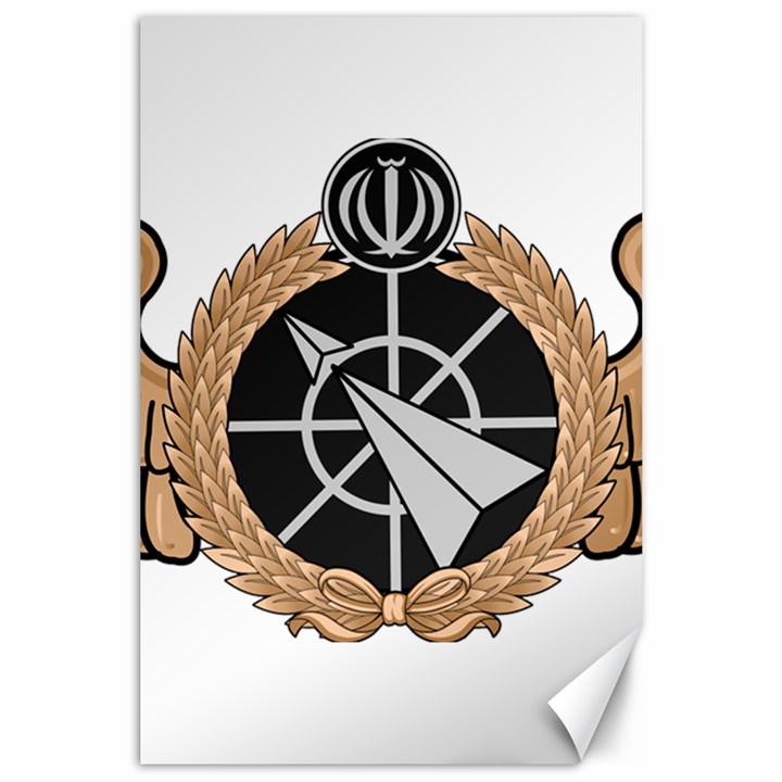 Iran Air Defense Force Badge - Bronze Canvas 24  x 36 