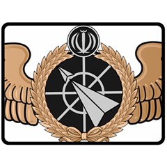 Iran Air Defense Force Badge - Bronze Double Sided Fleece Blanket (large)  by abbeyz71