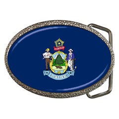 Flag Of Maine Belt Buckles by abbeyz71