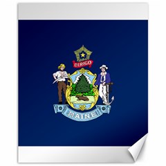 Flag Of Maine Canvas 11  X 14  by abbeyz71