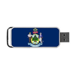 Flag Of Maine Portable Usb Flash (two Sides) by abbeyz71