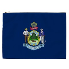 Flag Of Maine Cosmetic Bag (xxl)