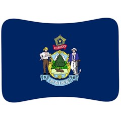 Flag Of Maine Velour Seat Head Rest Cushion by abbeyz71