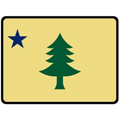 Flag Of Maine, 1901-1909 Fleece Blanket (large)  by abbeyz71