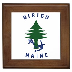 Maine Merchant & Marine Flag Framed Tiles by abbeyz71