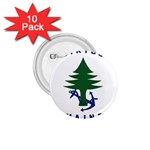 Maine Merchant & Marine Flag 1.75  Buttons (10 pack) Front