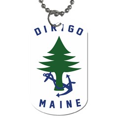 Maine Merchant & Marine Flag Dog Tag (two Sides) by abbeyz71