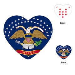 Flag Of The 20th Maine Volunteer Infantry Regiment Playing Cards (heart) by abbeyz71