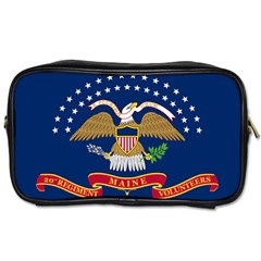 Flag Of The 20th Maine Volunteer Infantry Regiment Toiletries Bag (one Side) by abbeyz71