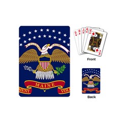 Flag Of The 20th Maine Volunteer Infantry Regiment Playing Cards (mini) by abbeyz71