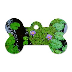 Lily Pond Dog Tag Bone (one Side) by okhismakingart