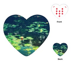 Lily Pond Ii Playing Cards (heart) by okhismakingart